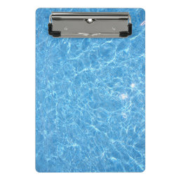 Swimming Pool Blue Water Aqua Template Modern Mini Clipboard