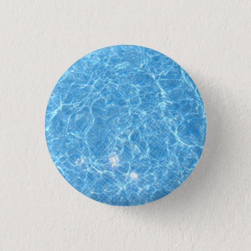 Swimming Pool Blue Water Blank Template Trendy Button
