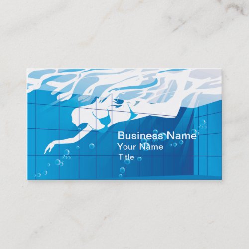 Swimming Pool Business Business Card