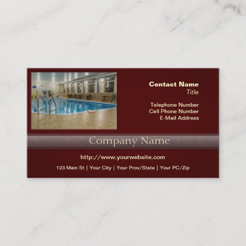 Swimming Pool Business Card