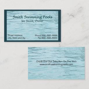 Swimming Pool Business Card