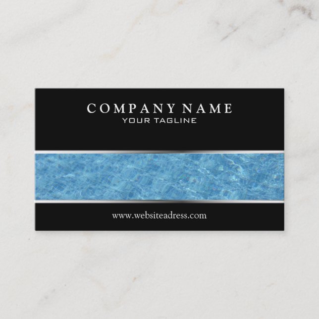 Swimming Pool Business Card (Front)