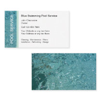 Swimming Pool Business Cards