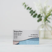 Swimming Pool Business Cards (Standing Front)