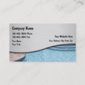 Swimming Pool Business Cards (Front)