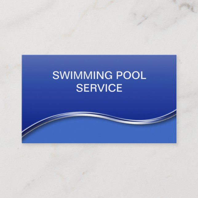 Swimming Pool Business Cards (Front)