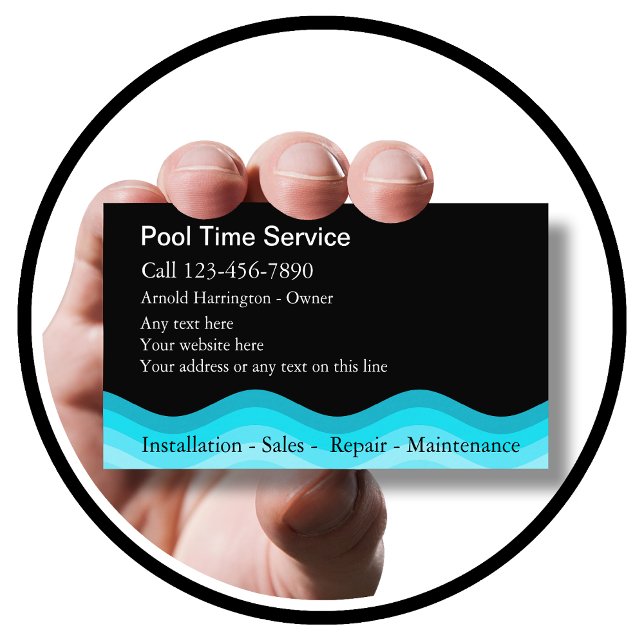 Swimming Pool Business Cards (Creator Uploaded)