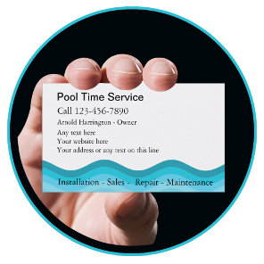 Swimming Pool Business Cards