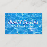 Swimming Pool Care And Services Business Card at Zazzle