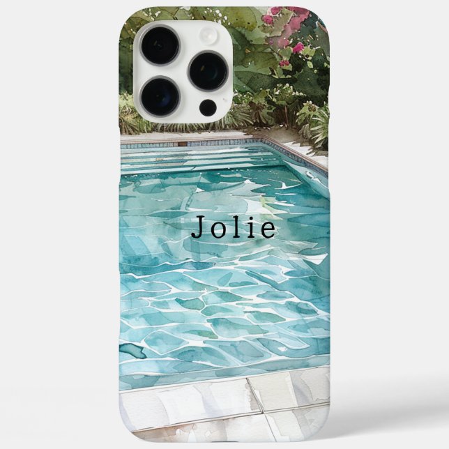 Swimming Pool Case-Mate iPhone Case (Back)