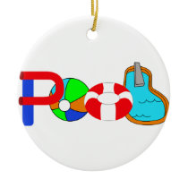 Swimming Pool Ceramic Ornament