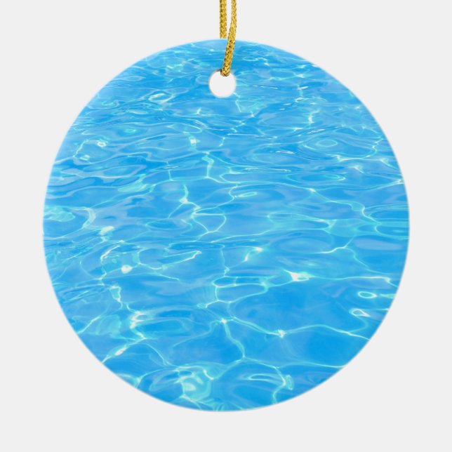Swimming pool ceramic ornament (Front)