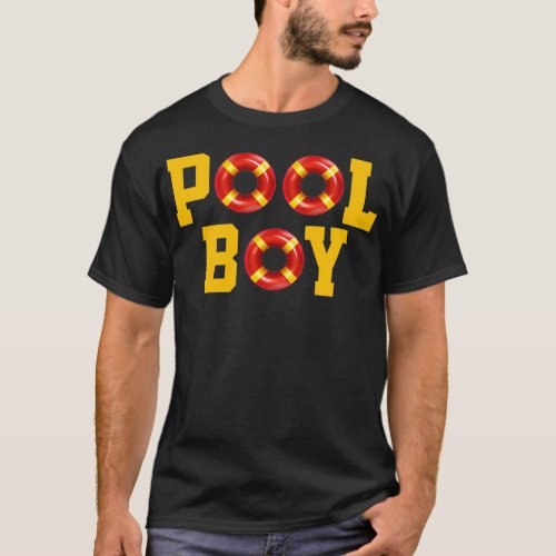 Swimming Pool Clean Pool Boy Cleaner Dad Lamp T_Shirt