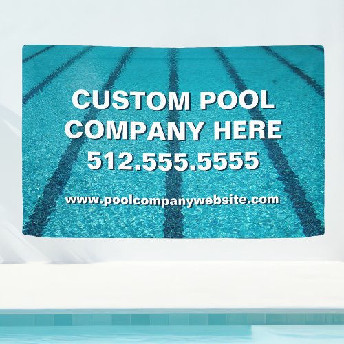 Swimming Pool Company Custom Marketing Banner