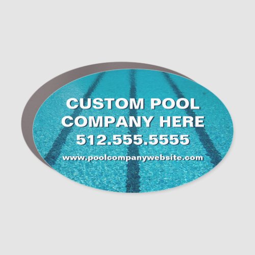 Swimming Pool Company Custom Marketing Car Magnet