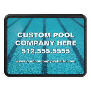 Swimming Pool Company Custom Marketing Hitch Cover