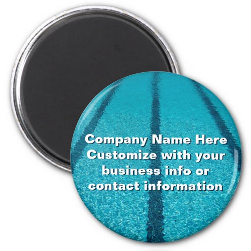 Swimming Pool Company Custom Marketing Magnet