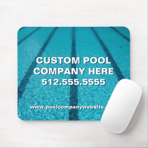 Swimming Pool Company Custom Marketing Mouse Pad