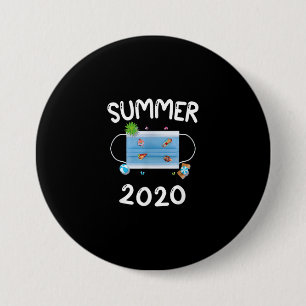 Swimming Pool Face Mask Masks Meme Gag T-Shirt Button