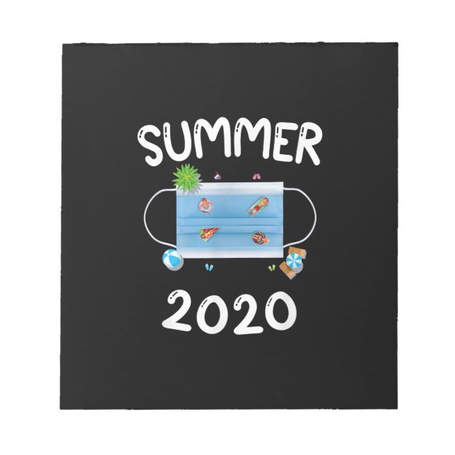 Swimming Pool Face Mask Masks Meme Gag T-Shirt Notepad (Front)