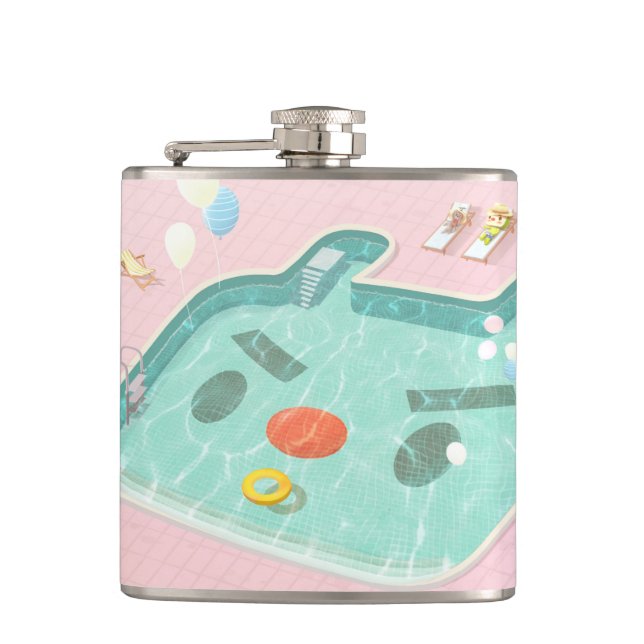 Swimming Pool Flask (Front)