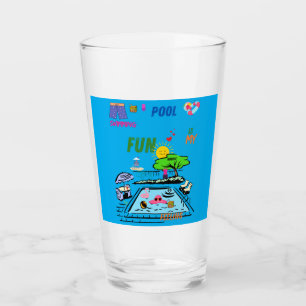Swimming Pool Fun Glass