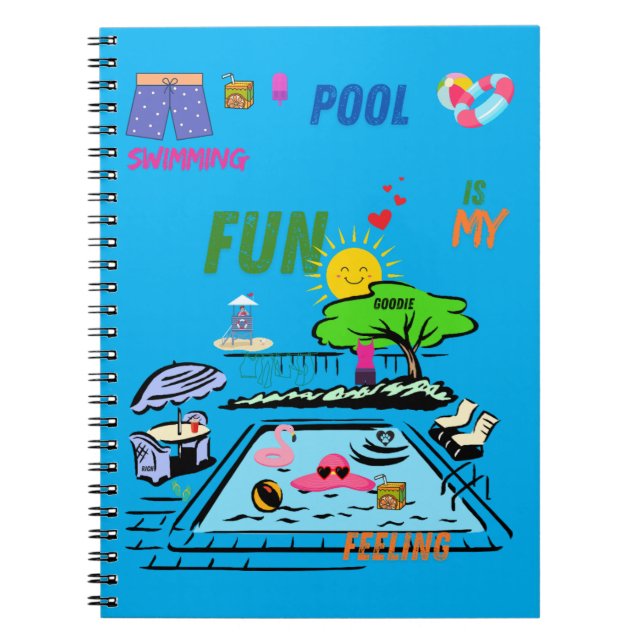 Swimming Pool Fun Notebook (Front)