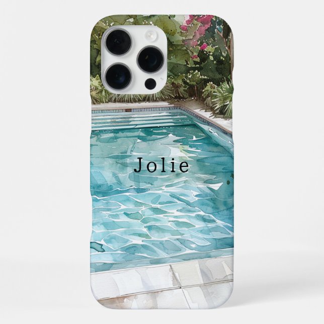 Swimming Pool Iphone Case (Back)