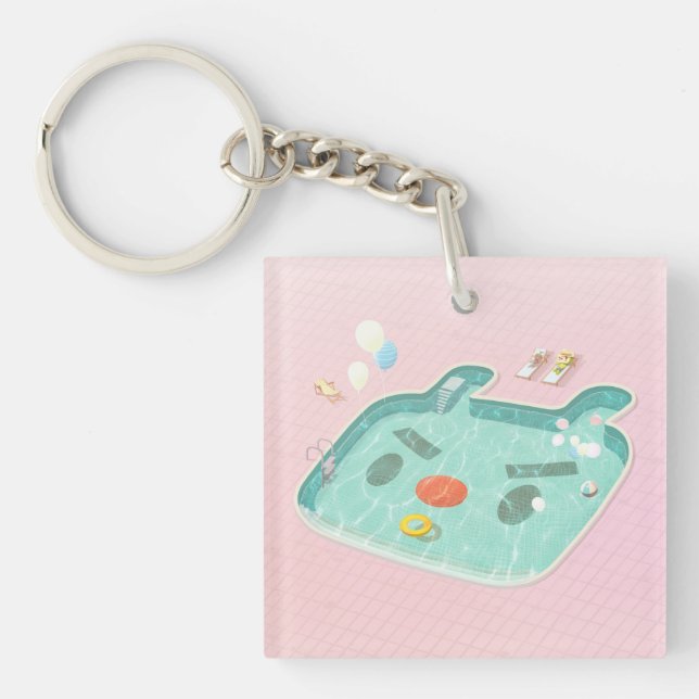 Swimming Pool Keychain (Front)