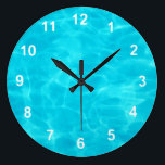 Swimming Pool. Large Clock<br><div class="desc">A cool pool timepiece.</div>