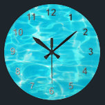 Swimming Pool. Large Clock<br><div class="desc">A coll pool timepiece.</div>