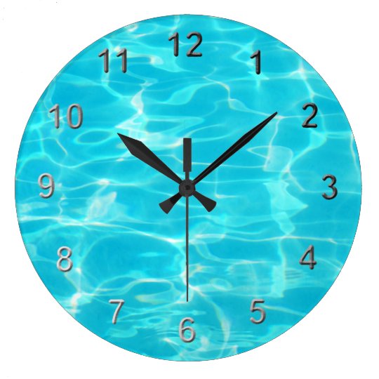 Swimming Pool. Large Clock