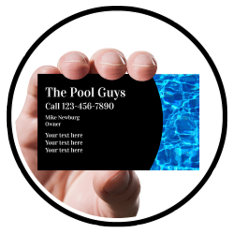 Swimming Pool Modern Business Cards at Zazzle