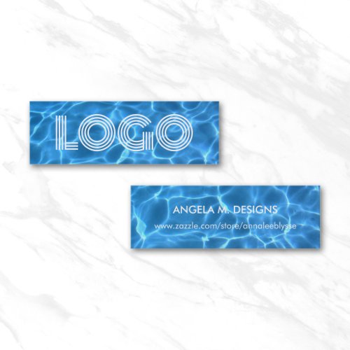 Swimming Pool Modern Minimalist Logo Online Store Mini Business Card
