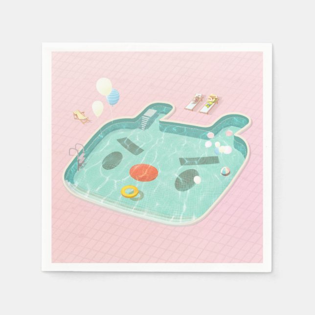 Swimming Pool Napkins (Front)