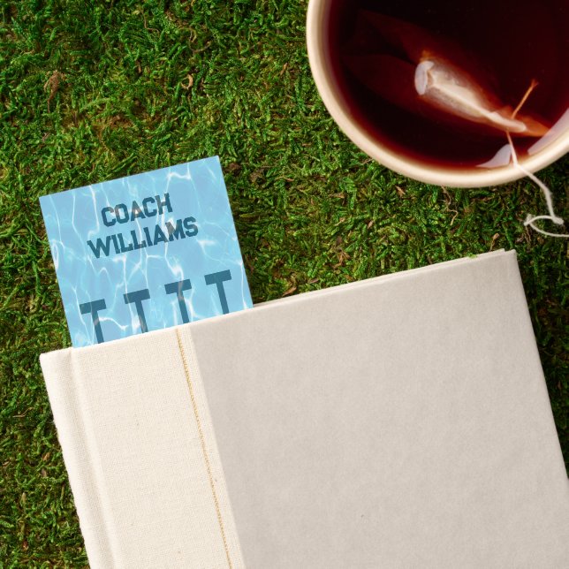 Swimming Pool Personalized Bookmarks (Closed Book)
