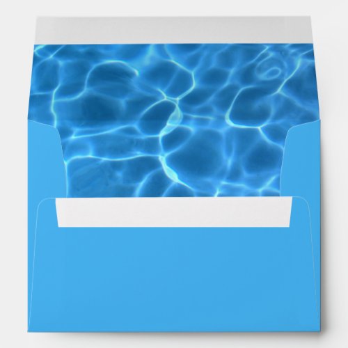 Swimming Pool Photo Blue Envelope