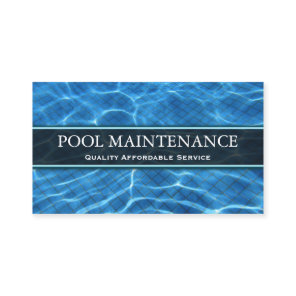 Swimming Pool Photo - Business Card