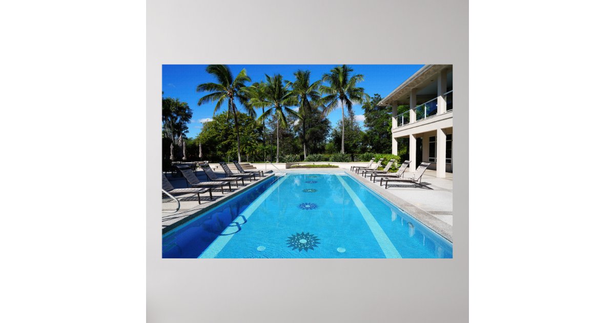 Swimming Pool Poster | Zazzle
