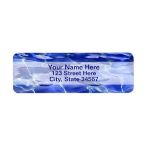 Swimming Pool Return Address Labels