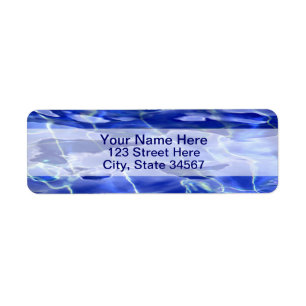 Swimming Pool Return Address Labels