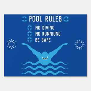 Swimming Pool Rules Sign