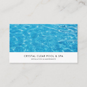 Swimming Pool Service Business Card