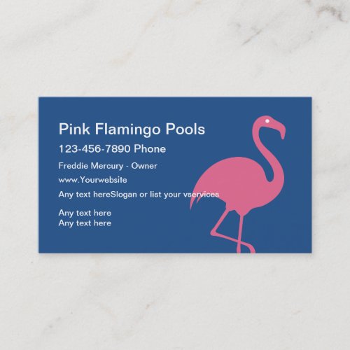 Swimming Pool Service Business Cards