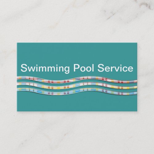 Swimming Pool Service Business Cards