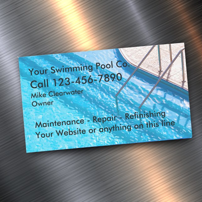 Swimming Pool Service Business Magnets (Creator Uploaded)