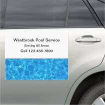 Swimming Pool Service Car Advertising Magnets