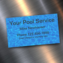 Swimming Pool Service Magnets