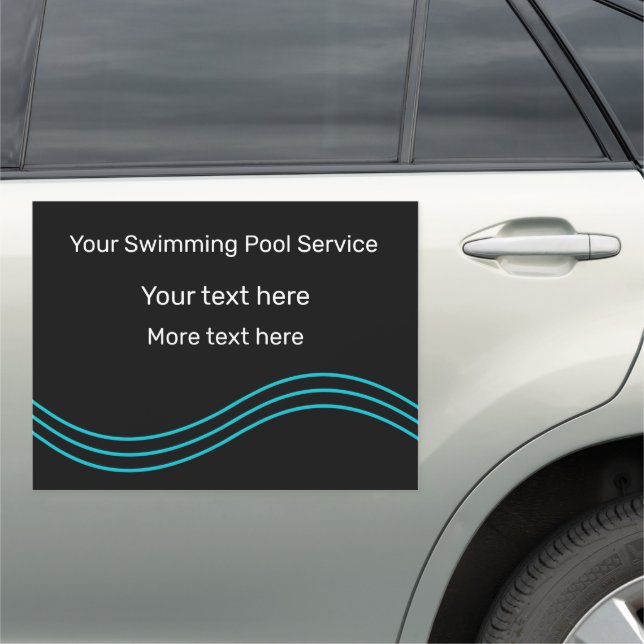 Swimming Pool Service Mobile Car Magnets (In Situ)