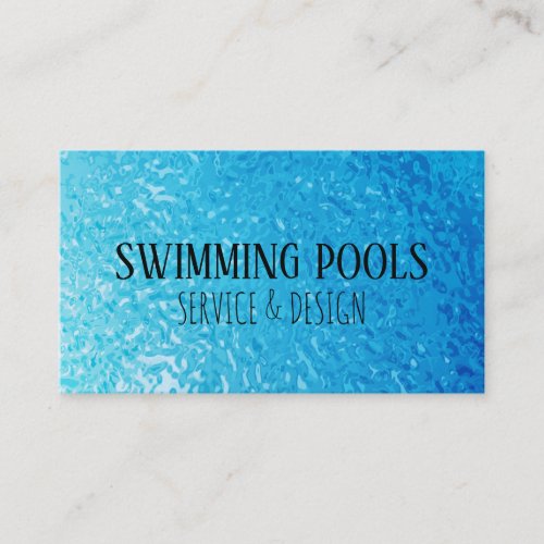 Swimming Pool  Services  Business Card